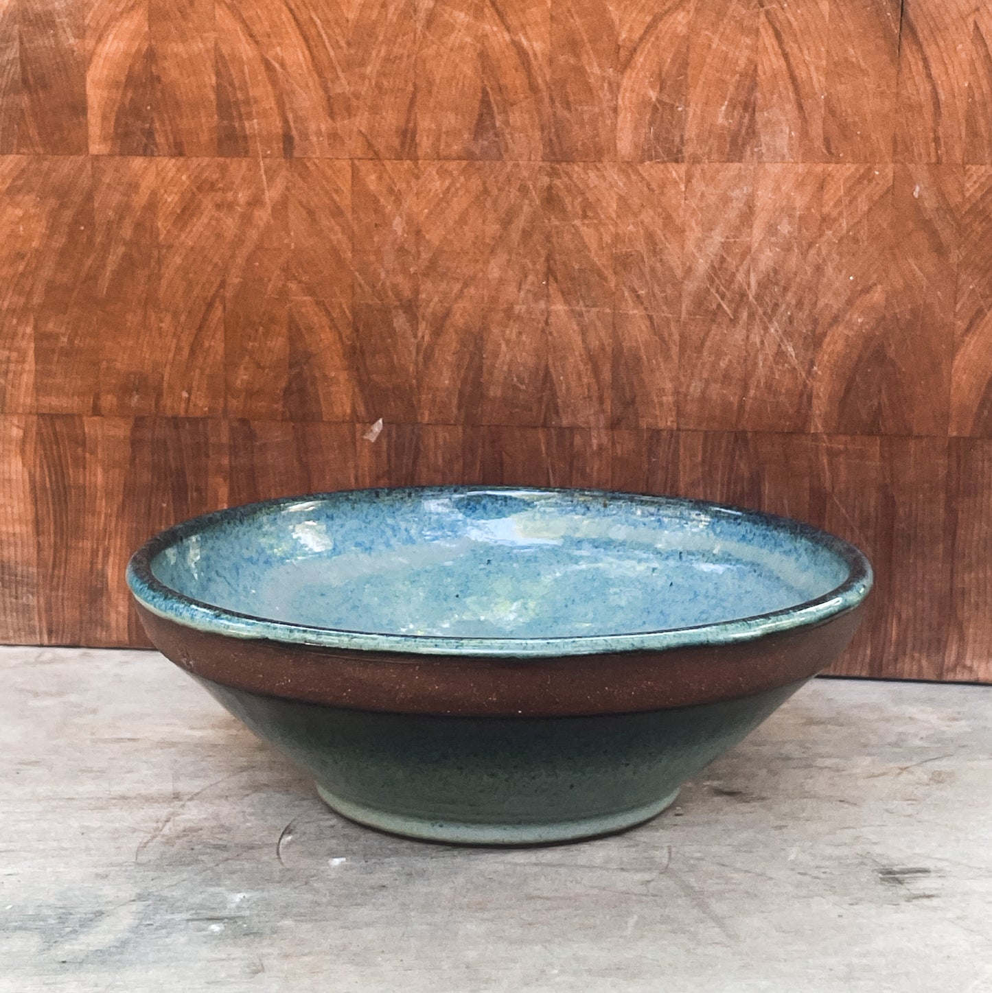 Floating Blue Banded Bowl