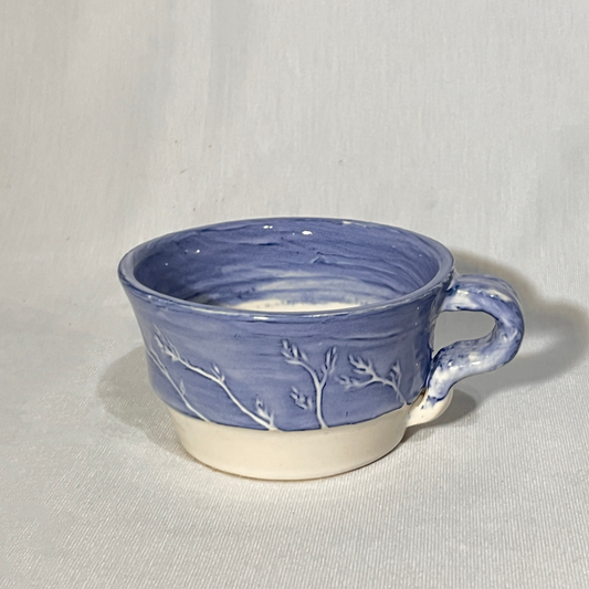 Blue Engraved Mug