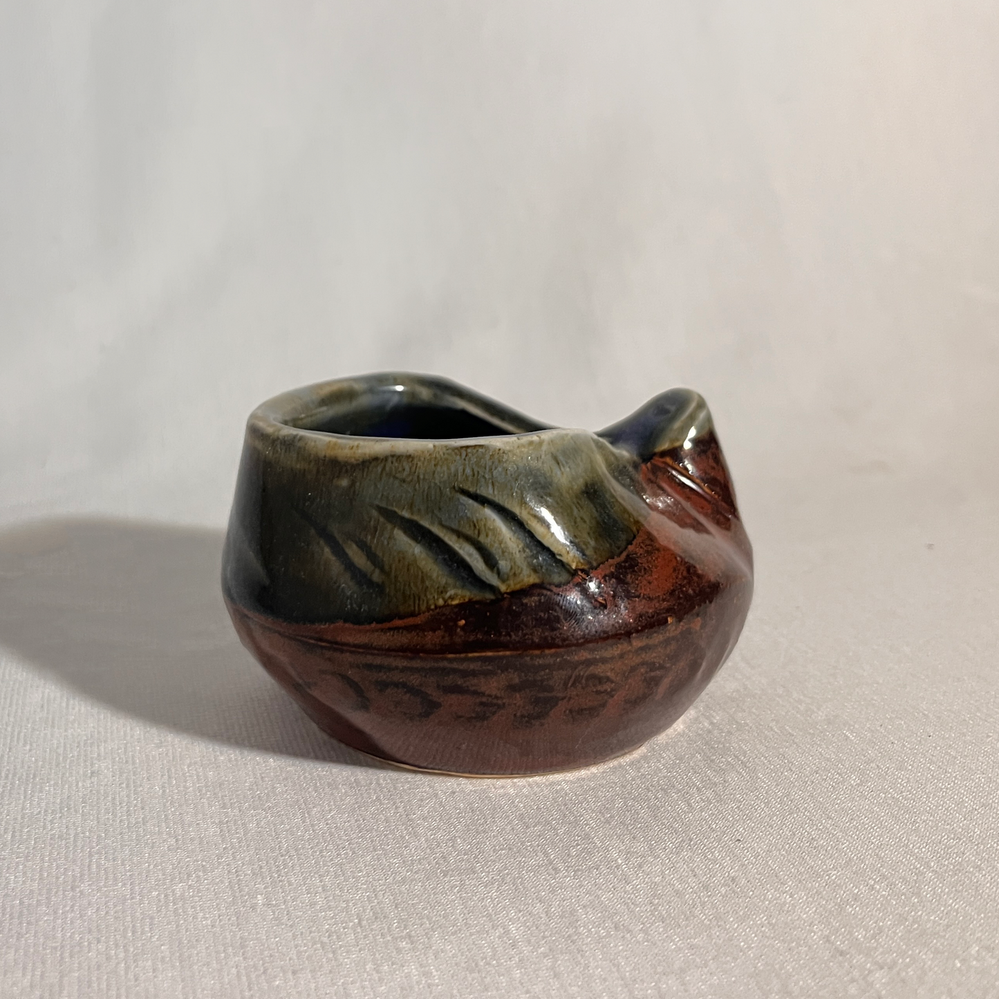 Brown and Green Pourer